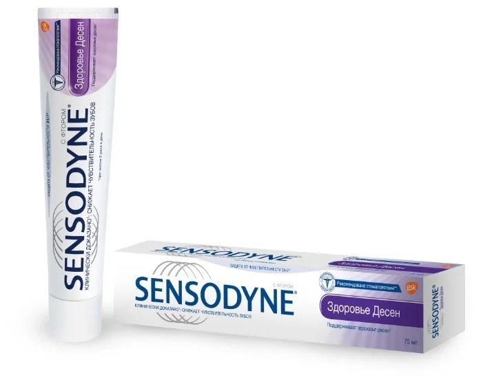 Зубная паста Sensodyne Здоровье Десен для чувствительных зубов, 75 мл Зубная паста Sensodyne Здоровье Десен для чувствительных зубов, 75 мл